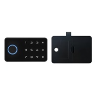 Serrure de cabinet intelligente sans clé Tuya Bluetooth, serrure biométrique pour tiroir en bois avec déverrouillage par carte et mot de passe