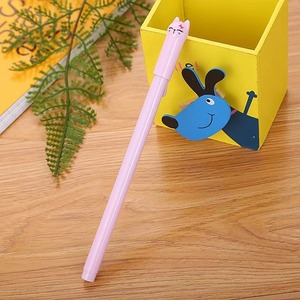 Stylo Gel <span class=keywords><strong>Noir</strong></span> Créatif 0,5 mm Motif <span class=keywords><strong>Chat</strong></span> <span class=keywords><strong>Mignon</strong></span> avec Capuchon – Papeterie Étudiant en Gros - Product Image 5