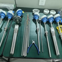 Thermocouple assemblé avec bride de montage filetée, antidéflagrant, transducteur RTD PT100 4-20mA en acier inoxydable IP68, OEM ODM