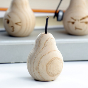 Wood Pear <b>Diffuser</b> Figurine Ash Wood <b>Reed</b> <b>Diffuser</b> Aromatic Home Decor Gift <b>For</b> Office Hotel Restaurant - Product Image 3