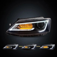 Kit de phares LED de style A5 pour VW Sagitar avec feux de jour LED et clignotants séquentiels dynamiques – Lampe de remplacement