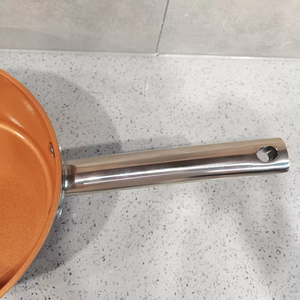 <strong>Copper</strong> Ceramic Coating Cookware <strong>Set</strong> with SS Handle Wok Pan and Fry Pan with Lid Nonstick <strong>Copper</strong> <strong>Saucepan</strong> <strong>Sets</strong> - Product Image 5