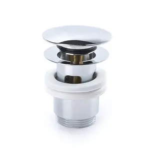 Easy-to-Install Brass G1 1/4 Size Pop Up Drain Stopper With Chrome Finish