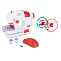 AJB Jouets électriques portables en plastique pour jeux d'imitation, mini-machines à coudre portatives à piles pour enfants