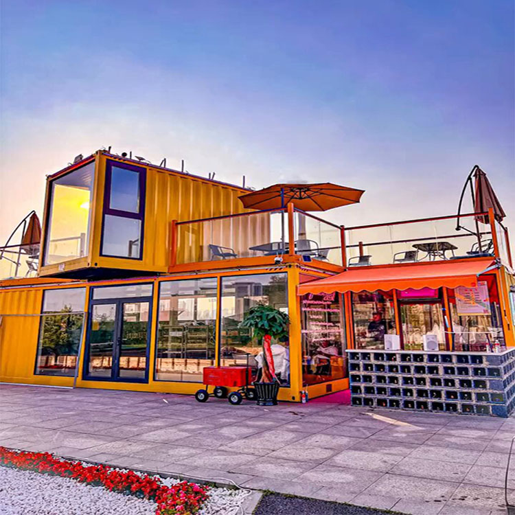 Оптовая продажа, Лидер продаж, установленный портативный уличный сборный дом для контейнерного магазина