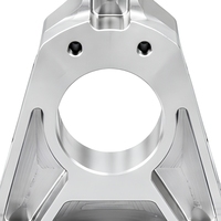 Soporte de Aluminio Personalizado Mecanizado por CNC, Anodizado Plateado, Pieza de Torneado Fresada con Precisión para Equipos Industriales
