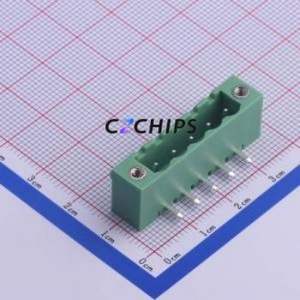 KF2EDGRM-5.0-5P Plug-in Terminal Block Bent Lead Through Hole,P=5mm Board-to-Board / Socket - Closed Screw Fixing 1x5P 5mm - Product Image 1
