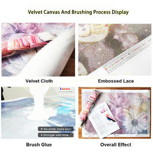 Kit de Peinture Diamant 5D DIY Grande Taille 120x60CM, Le Dernier Repas, Résine Complète Ronde, Effet Fée AB Néon, Points de Perles sur <span class=keywords><strong>Toile</strong></span> - Product Image 6