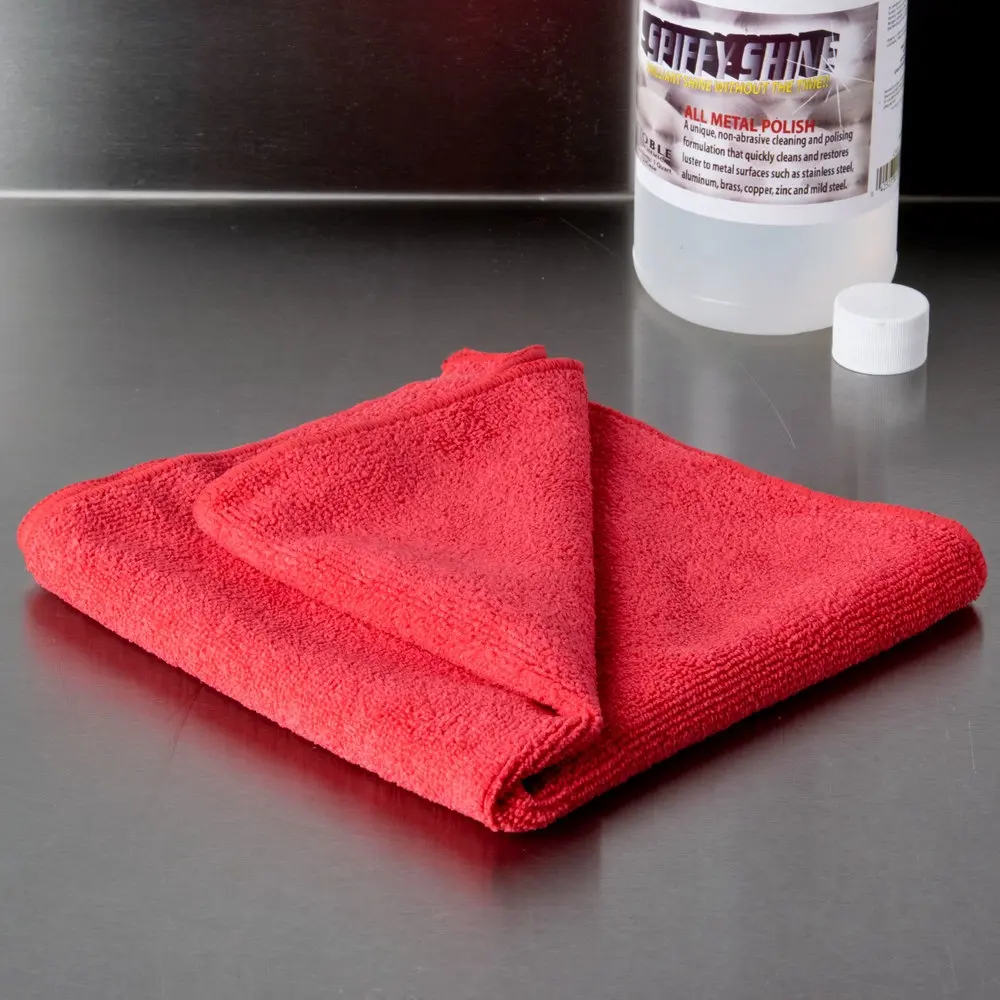 Solid Color Thick Cotton Microfiber Towel Cleaning Cloth Glass Cup Floor Kitchen Housework Cleaning Cloth