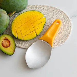 Outils multifonctionnels manuels en acier inoxydable pour fruits et légumes - Trancheuse à mangue, couteau à découper la pastèque, durable, portable et facile à utiliser - Product Image 4