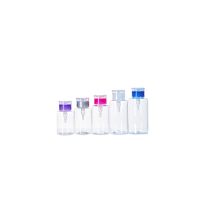 Dispensador de esponja para quitar esmalte de uñas 75ml 180ml 200ml, botella de tónico desmaquillante HDPE PP con muelle sin contacto, bajo precio 33/410 - Product Image 1