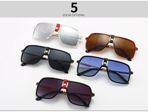 Gafas de Sol de Diseñador con Logotipo Personalizado, Gafas de Sol de Moda para Hombre, Tamaño Grande, Venta Caliente - Product Image 3