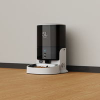 Distributeur automatique de nourriture pour chats et chiens OEM moderne et élégant avec caméra 2 millions de pixels, vision nocturne et audio bidirectionnel