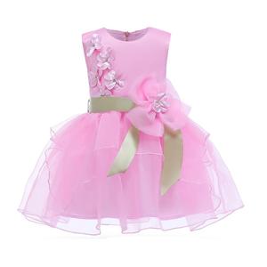 Nuevo Producto de Moda, Vestido Infantil de Malla con Lazo de Mariposa Estilo Europeo-Americano, del Mercado Chino - Product Image 3