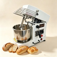 Pétrin Spirale Commercial 5L de Comptoir 550W avec Bol Amovible pour Boulangerie, Pain, Pizza - Vente en Gros