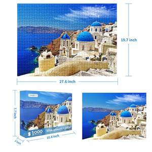 Puzzles <span class=keywords><strong>1000</strong></span> <span class=keywords><strong>pièces</strong></span> Puzzles de la <span class=keywords><strong>mer</strong></span> Égée rêveuse Grèce <span class=keywords><strong>Puzzle</strong></span> de paysage de Santorin pour adultes enfants Casse-tête interactif - Product Image 3