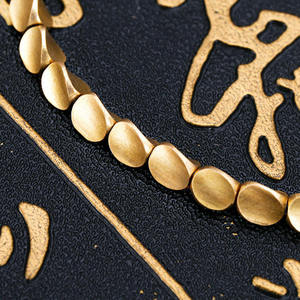 Hochwertige Handgefertigte <span class=keywords><strong>Tibe</strong></span>-Seil Verstellbare Armbänder Kupferperlen Glücksbringer Unisex Einzigartig Trendy 14K Vergoldeter Baumwoll-Schmuck Geschenk - Product Image 4