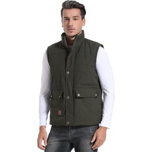 FOXA Men's Winter <b>Padded</b> Puffer Vest Thick Fleece Lined Sleeveless Jacket Outdoor Hiking Clothing - Product Image 2