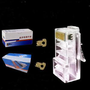 <b>Rj45</b> Network Connector 8 Core Unshielded Ethernet Plug For Computer <b>Cables</b> - Product Image 1