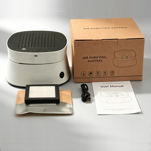 Cendrier <span class=keywords><strong>purificateur</strong></span> <span class=keywords><strong>d</strong></span>'<span class=keywords><strong>air</strong></span> multifonctionnel portable de bureau rechargeable avec filtre HEPA et batterie pour l'élimination de la fumée secondaire - Product Image 6