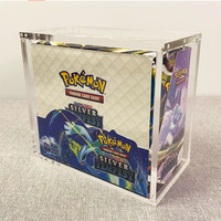 Zhongda Offre Spéciale acrylique étui pour Booster Pack boîte Protection UV clair magnétique vitrine boîte pour Booster boîtes