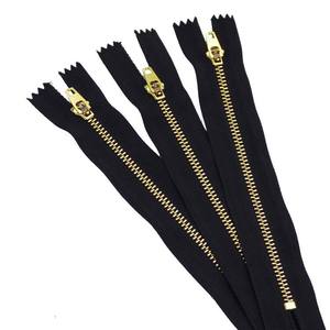 Nhà Máy Giá Tốt Trực Tiếp Đồng Thau <span class=keywords><strong>Fancy</strong></span> Closed-End Long Chain 3 # Kim Loại Kim Loại Denim Jeans <span class=keywords><strong>Zipper</strong></span> Cho Jeans - Product Image 3