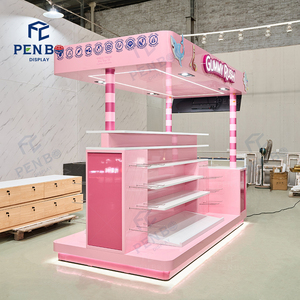 Modern Pick and Mix <strong>Candy</strong> <strong>Display</strong> Kiosk Cotton <strong>Candy</strong> Kiosk 2x2 <strong>Display</strong> <strong>Counter</strong> Design - Product Image 4