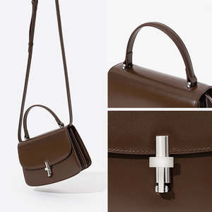 Bolso de Mano de Diseño Retro Personalizado para Damas, Bolso Bandolera, Bolso de Cuero Genuino - Product Image 5