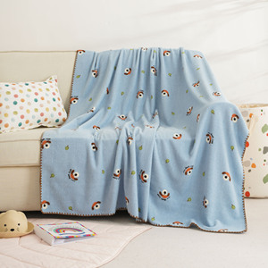 Manta de Bebé de Forro Polar de Poliéster con Estampado Digital Personalizado OEM ODM, Manta Suave Antipilling con Dibujos Animados para Cama o Sofá - Product Image 1