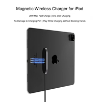 Adaptor Daya Tablet Baru dengan Kabel USB-C Tipe C Port 28W 60W Pengisi Daya Nirkabel Magnetik untuk iPad Pro untuk iPad Air