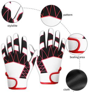 Gants de baseball en cuir véritable, respirants, antidérapants et résistants à l'usure, pour le football américain et le softball - Product Image 2