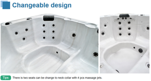 Spa Whirlpool extérieur en acrylique Balboa, bain à remous de luxe, piscine de massage extérieure, <span class=keywords><strong>jacuzzi</strong></span> extérieur - Product Image 3