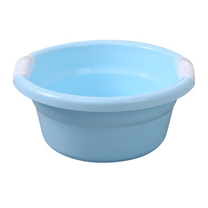 Plastic Wash <b>Basin</b> <b>Round</b> Large Medium Small For Clothes Baby Foot Bath Household Use Pink Blue Purple - Product Image 5
