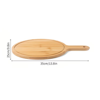 Grande planche ronde en bois personnalisable par gravure laser, plateau à pizza, plateau pour la cuisson, assiettes en bois pour pizza.