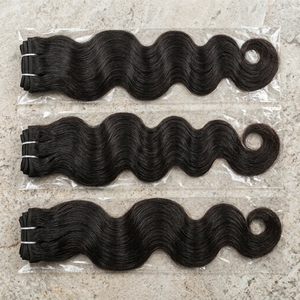 REMI HAIR Nuevo Precio Económico Cabello Virgen Indio Grado Remy Sin Enredos 100g Cabello Crudo Perfecto para Tejer Empaquetado - Product Image 1