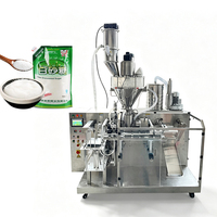 Machine d'emballage de sachets préformés pour poudre d'érythritol, remplissage quantitatif par vis pour sachets à fermeture éclair