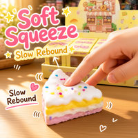 Jouet Squishy en TPR en forme de Tiramisu, à remontée lente, anti-stress, à presser, pour enfants et adultes