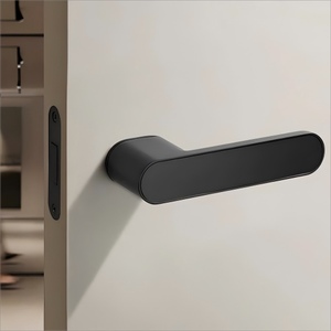 Serrure de porte magnétique minimaliste italienne Porte intérieure en bois Poignée de porte de chambre Silencieuse Serrure écologique simple - Product Image 3