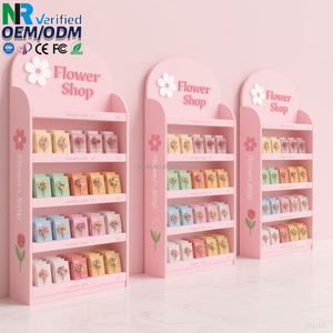 Bán buôn biểu tượng tùy chỉnh sản phẩm hiển thị giá giấy hiển thị Kệ sóng móc PVC hiển thị các tông đứng - Product Image 1