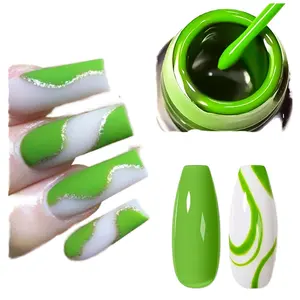 Yaz şeker eyeliner oje kapalı ıslatılmış UV jel vernik nail art DIY nail art çizim seti