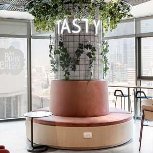 Meubles de café personnalisés - Banquette ronde en cuir PU pour restaurant, librairie et club, chaises et tables de restaurant - Product Image 4