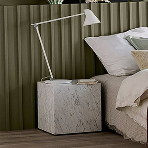 Empty <strong>White</strong> <strong>Marble</strong> <strong>Side</strong> <strong>Table</strong> Jointed Board Rectangular Plinth <strong>Marble</strong> Coffee <strong>Table</strong> - Product Image 3