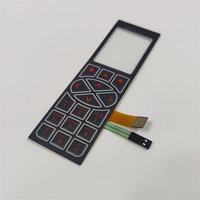 Keyboard Switch Membran Foil Logam Tahan Air dengan Casing, PET, dan Kabel FPC yang Fleksibel