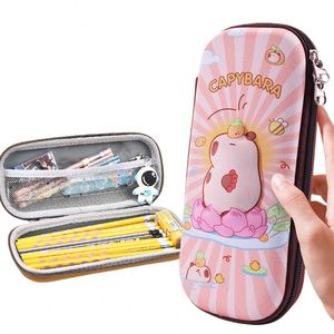 PVC Pencil case Large Capacity Suitable for <b>School</b> Students Custom Different Colors and logo - Product Image 6