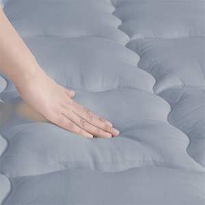 <span class=keywords><strong>Surmatelas</strong></span> antidérapant en microfibre bleu violet de qualité supérieure <span class=keywords><strong>4</strong></span> bandes élastiques antibactériennes perméables à l'air pour une utilisation à l'hôpital à la maison - Product Image 5