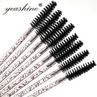 Brosses à cils de marque privée, outils de brossage, échantillon gratuit de cils, trousse de maquillage avec strass, extension de cils