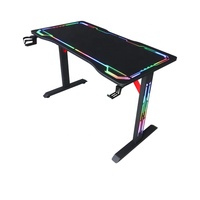 WSS4015 Grand bureau de jeu en forme de T pour ordinateur RGB Cheap Best Office Table avec led Office Household and commercial furniture