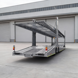 Semi-remorque porte-voitures à double étage, 2 essieux, 8 places, en acier, pour le <span class=keywords><strong>transport</strong></span> de voitures - Product Image 4