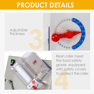 Laminoir électrique en acier inoxydable pour croissants et pizzas, machine à presser de 18 pouces, laminoir automatique pour pâte à <span class=keywords><strong>pizza</strong></span>, machine à <span class=keywords><strong>pizza</strong></span> - Product Image 4