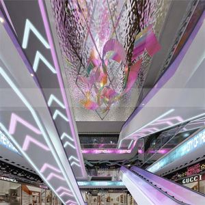 ANN2470 แผ่นสเตนเลสสตีลลายคลื่นสีโรสโกลด์ ซีรีส์ 300 มาตรฐาน ASTM สำหรับตกแต่งภายในสุดหรู กันน้ำ ทนไฟ - Product Image 2